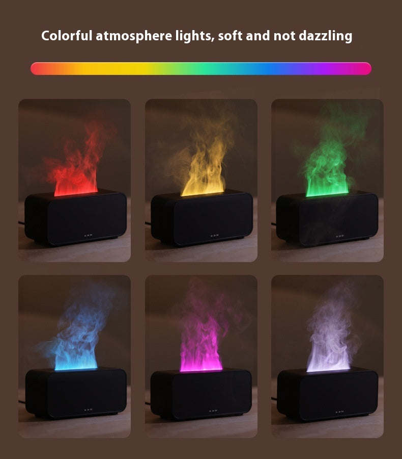 Humidificador de colores en llamas